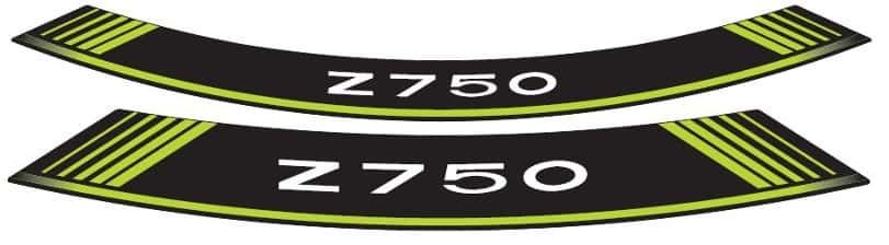 Rim strip PUIG Z750 5545V green set of 8 rim strips