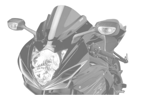Windscreen PUIG RACING 5605A plavi