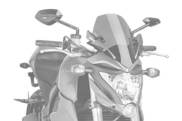 Windshield PUIG NEW GEN. SPORT 5645N Crni