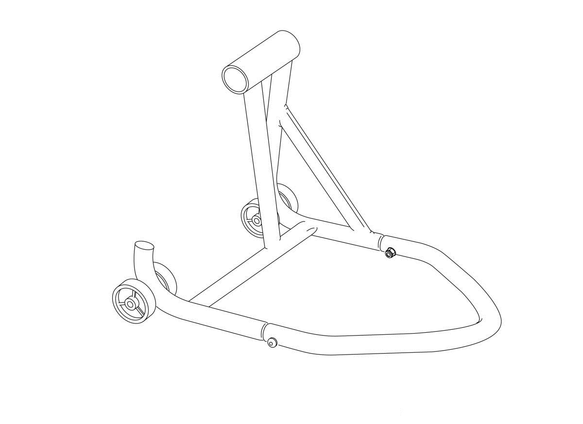 Motorcycle stand PUIG SIDE STAND 5849N Crni right