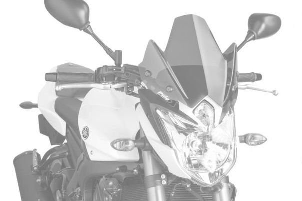 Windshield PUIG NEW. GEN SPORT 5872N Crni