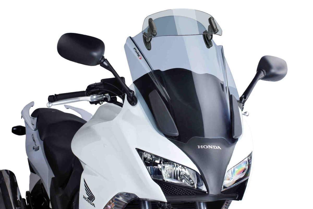Windscreen PUIG TOURING WITH VISOR 5899H smoke for HONDA CBF 1000 2010-2016