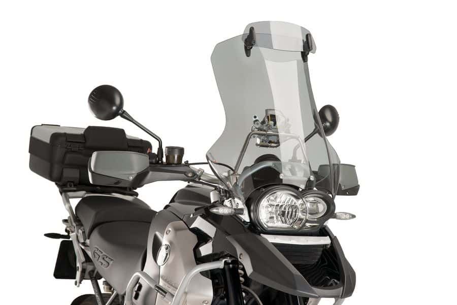 Windscreen PUIG TOURING WITH VISOR 5916H smoke for BMW R 1200 GS 2004-2012, BMW R 1200 GS Adventure 2004-2012