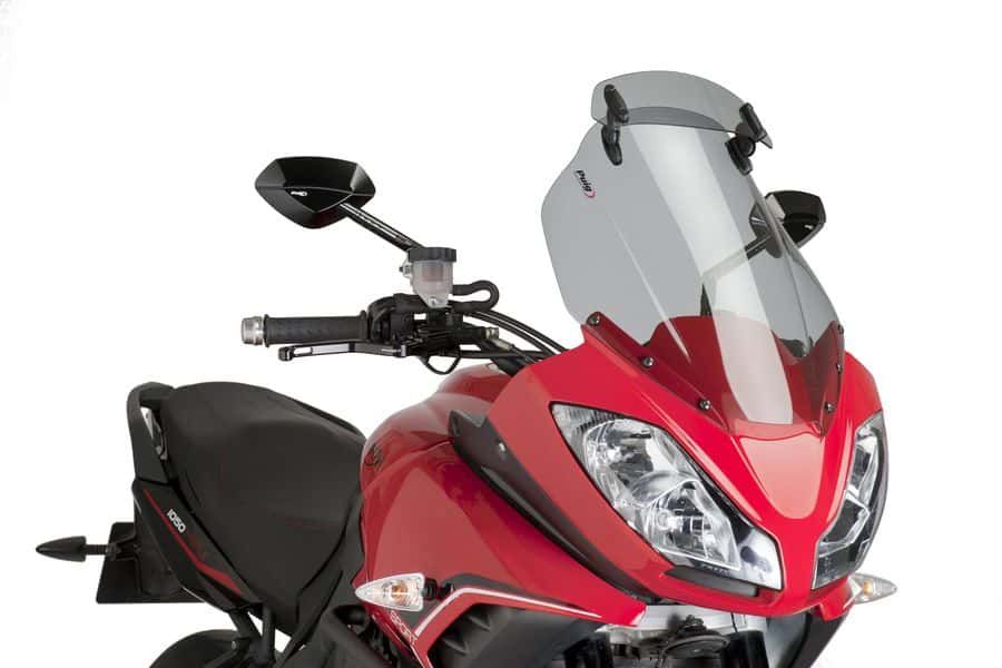 Windscreen PUIG TOURING WITH VISOR 5919H smoke for TRIUMPH Tiger 1050 2007-2013, TRIUMPH Tiger 1050 Sport 2013-2015