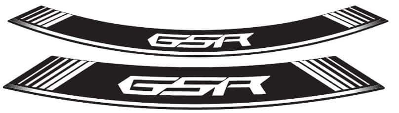Rim strip PUIG GSR 5989B white set of 8 rim strips