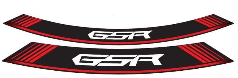 Rim strip PUIG GSR 5989R crven set of 8 rim strips