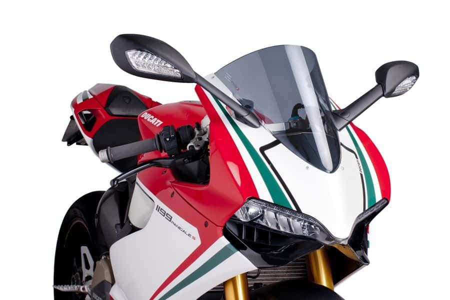 Windscreen PUIG RACING 5990H smoke for DUCATI 1199 Panigale / R / S 2012-2017