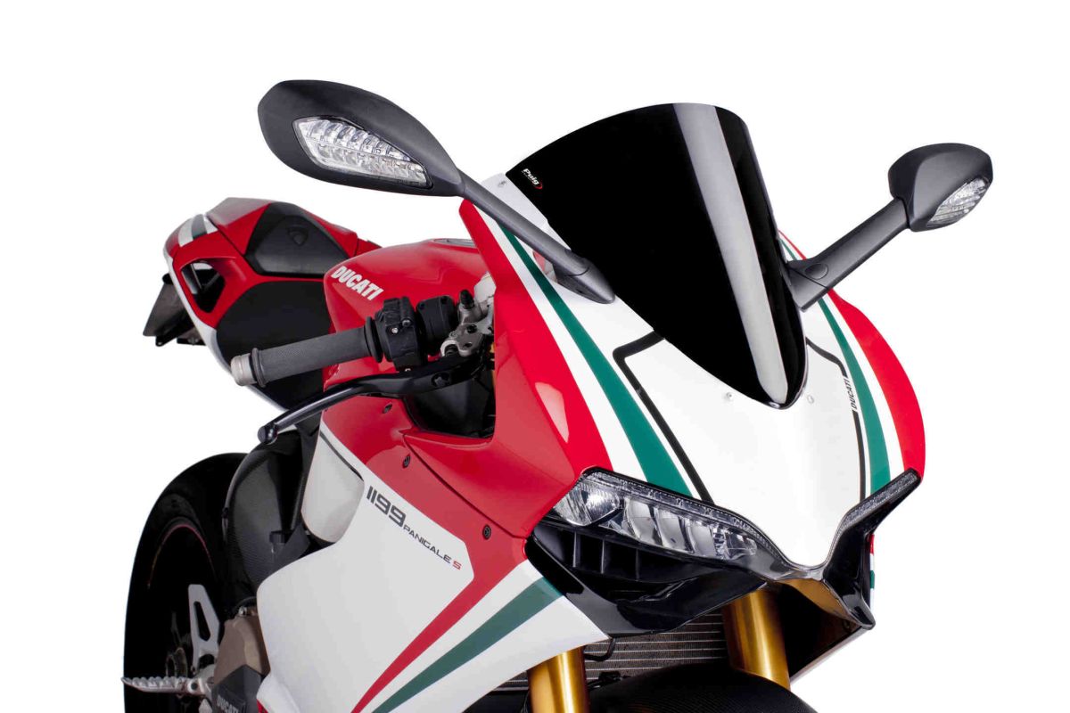 Windscreen PUIG RACING 5990N Crni