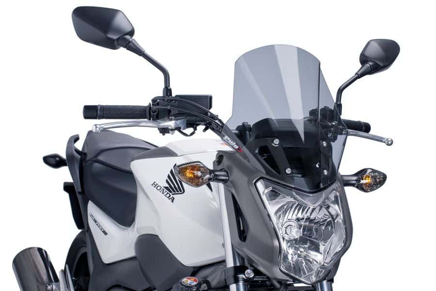 Windscreen PUIG RACING 5991H smoke for HONDA NC 700 S / X 2012-2013, HONDA NC 750 S 2014-2019