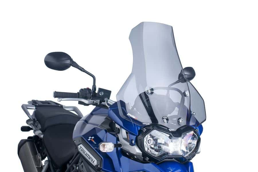 Windscreen PUIG TOURING 6000H smoke for TRIUMPH Tiger 1200 Explorer / GT Explorer 2012-2015