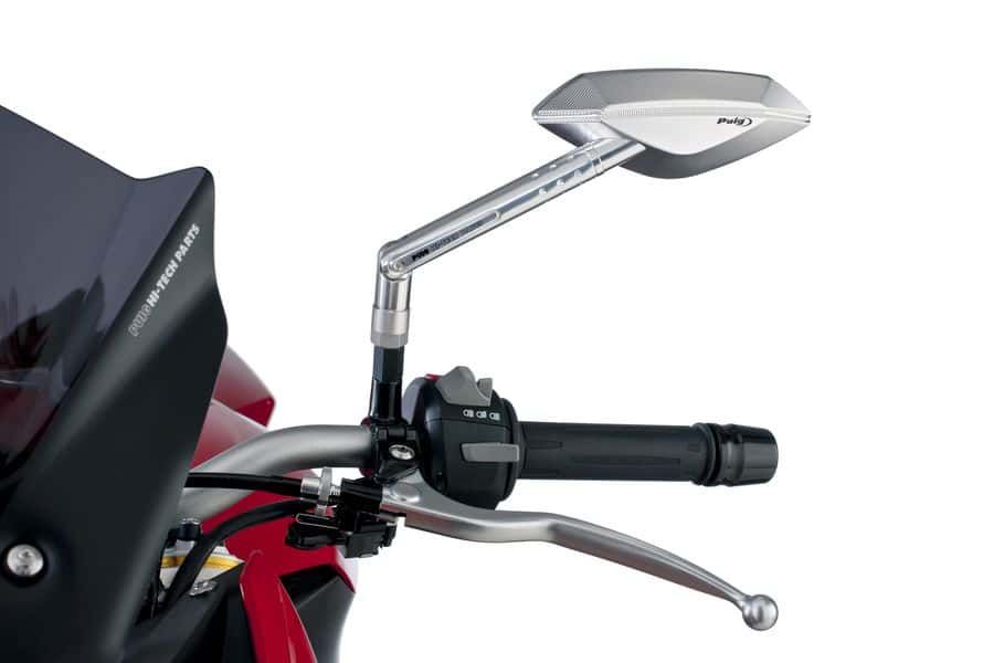 Uzvratni retrovizor PUIG HI-TECH II 6219D anodized aluminium left