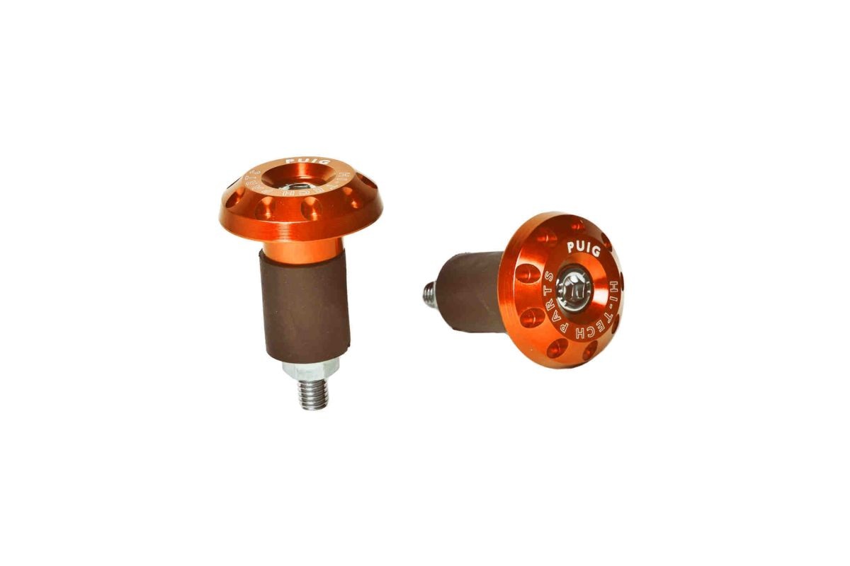 Universal bar ends PUIG RACE 6222T orange D 13-18mm