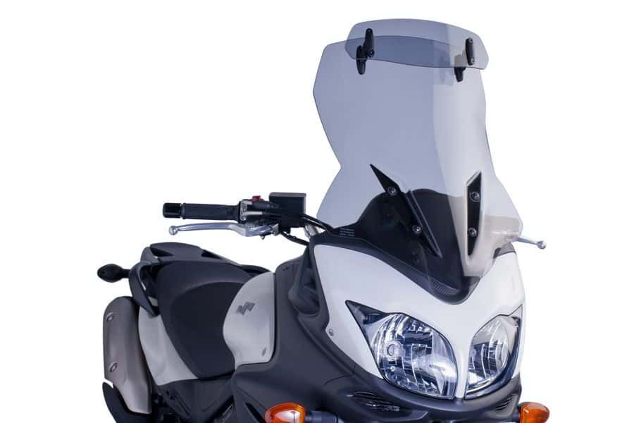 Windscreen PUIG TOURING WITH VISOR 6253H smoke for SUZUKI DL 650 V-STROM 2012-2016