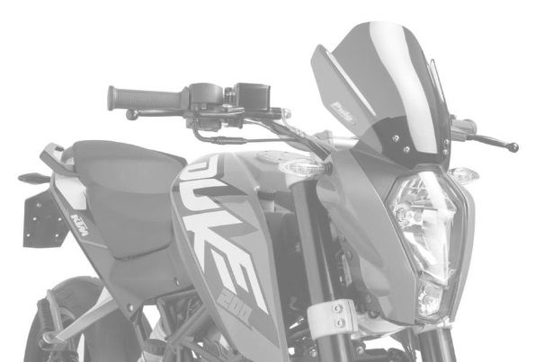 Windshield PUIG NEW. GEN SPORT 6275N Crni
