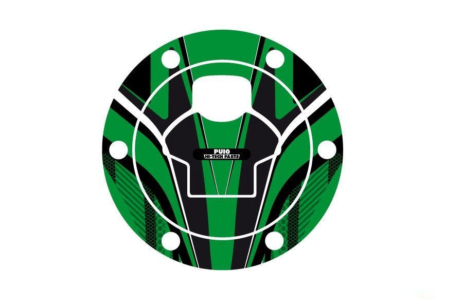 Fuel cap cover PUIG RADIKAL 6298V green