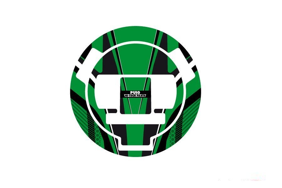 Fuel cap cover PUIG RADIKAL 6300V green
