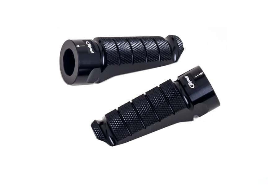Footpegs without adapters PUIG RACING 6301N Crni