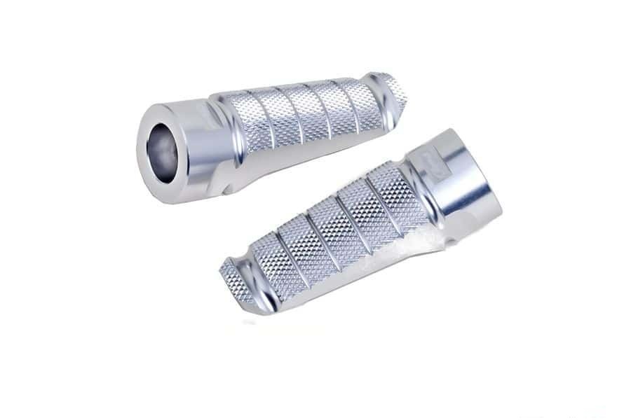 Footpegs without adapters PUIG RACING 6301P silver