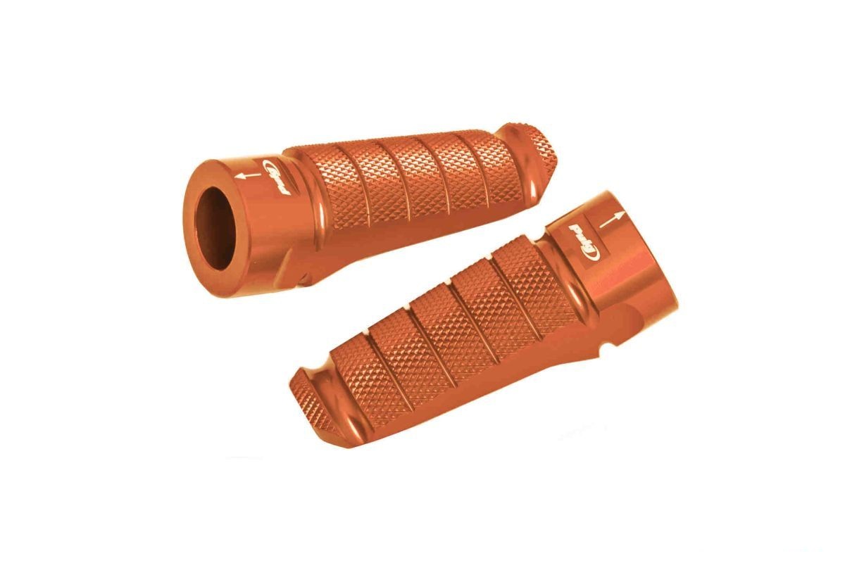 Footpegs without adapters PUIG RACING 6301T orange