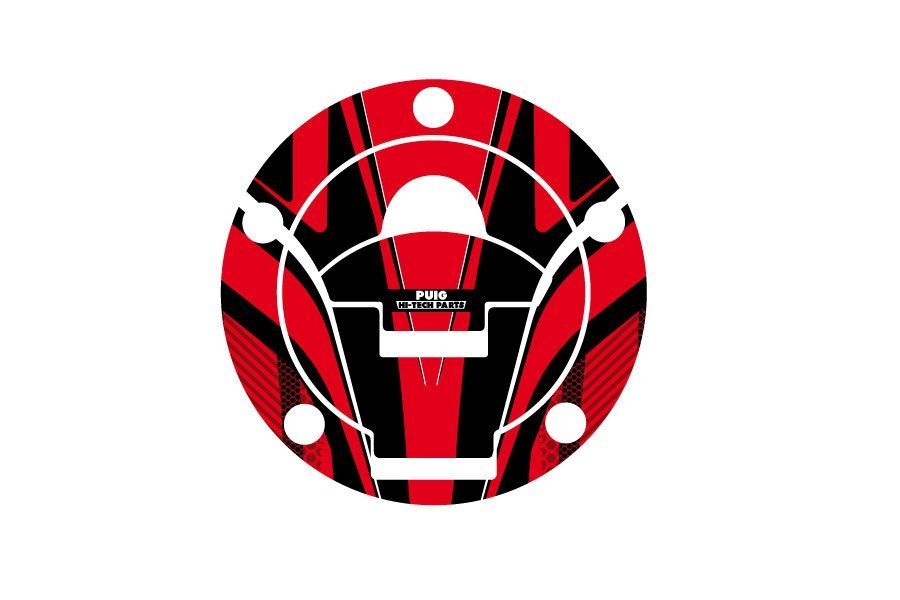 Fuel cap cover PUIG RADIKAL 6304R crven