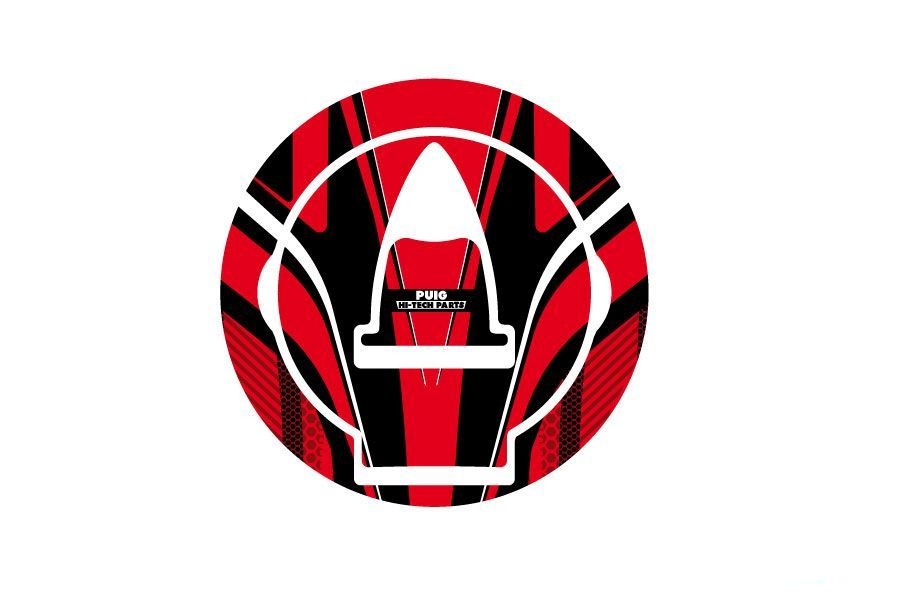 Fuel cap cover PUIG RADIKAL 6306R crven