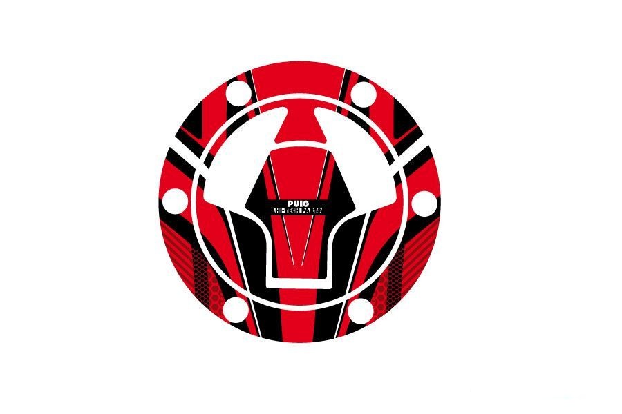 Fuel cap cover PUIG RADIKAL 6314R crven