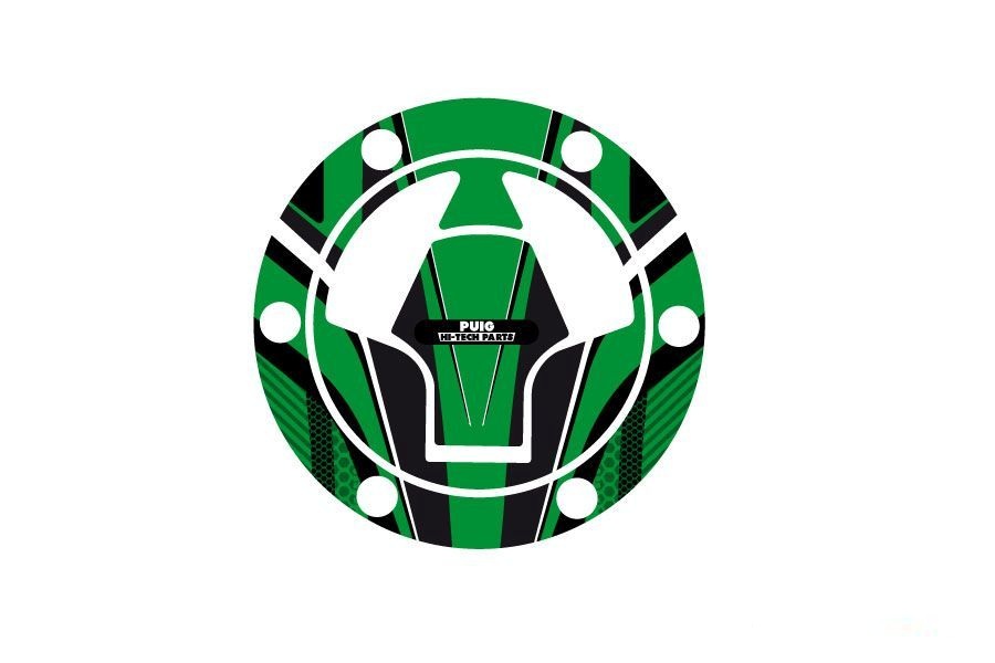 Fuel cap cover PUIG RADIKAL 6314V green