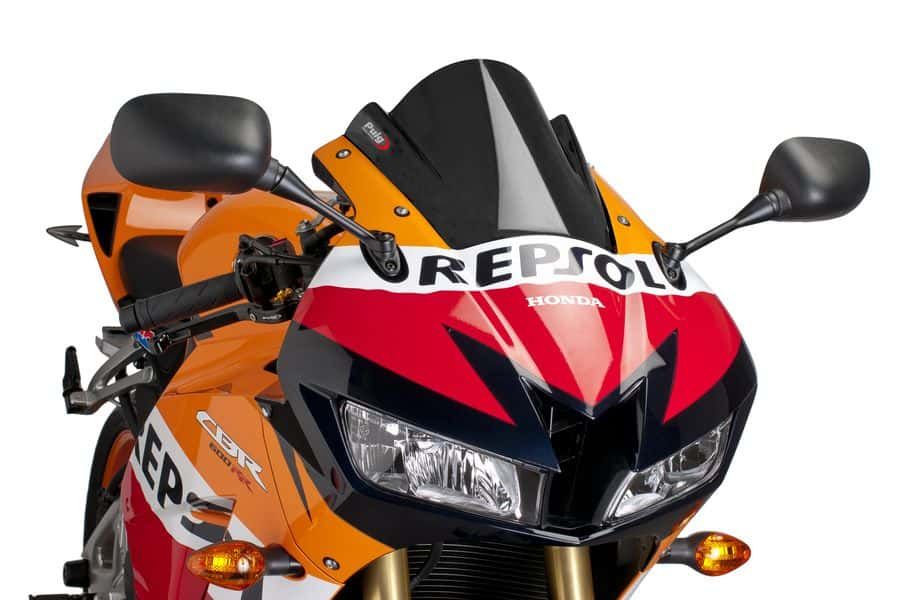 Windscreen PUIG RACING 6478N Crni