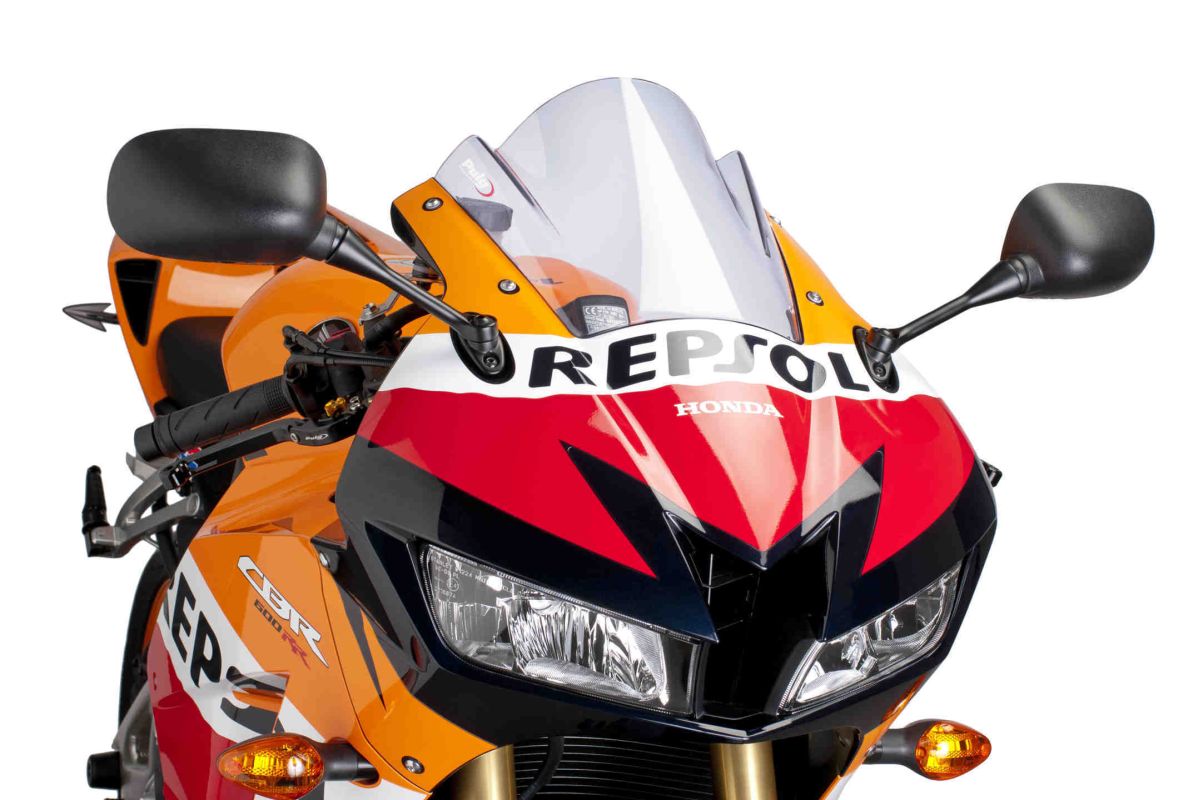 Windscreen PUIG RACING 6478W transparent for HONDA CBR 600 RR 2013-2016
