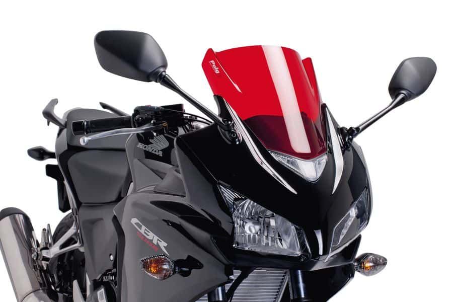 Windscreen PUIG RACING 6479R crven
