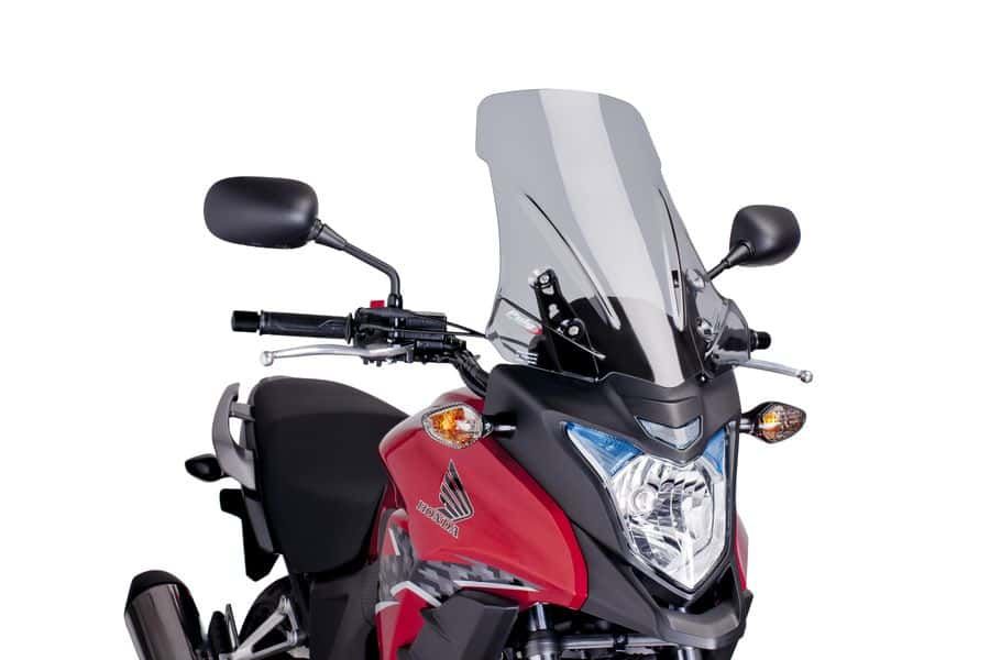 Windscreen PUIG TOURING 6480H smoke for HONDA CB 500 X / XA 2013-2015