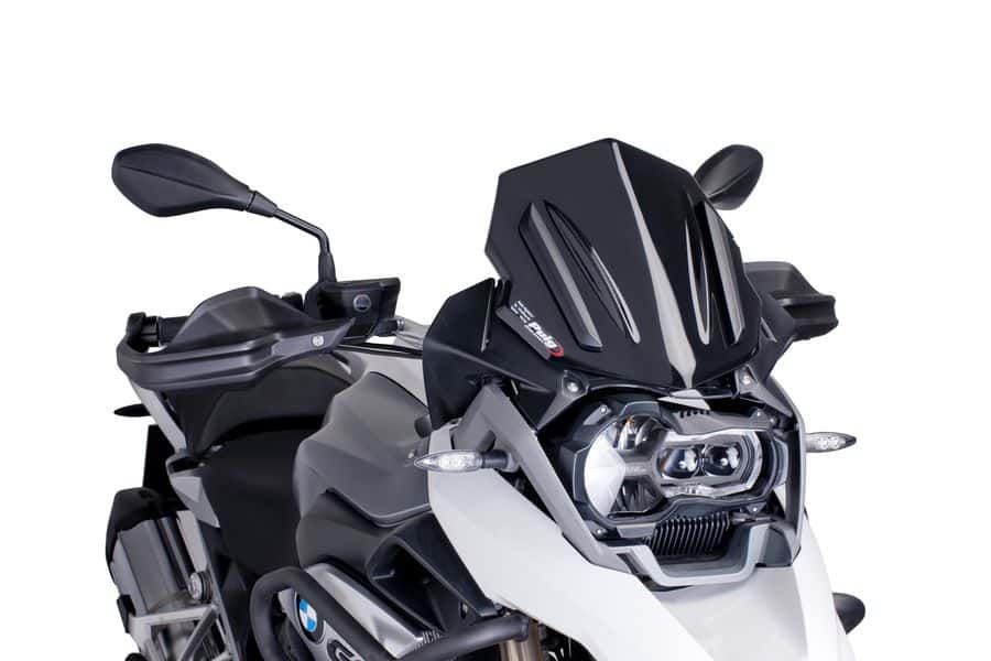 Windscreen PUIG RACING 6487N Crni