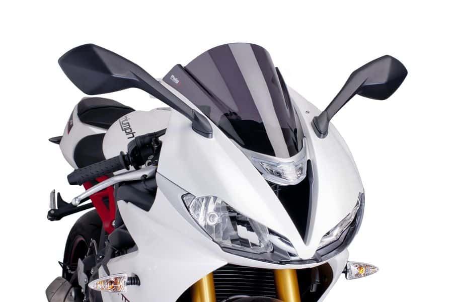 Windscreen PUIG RACING 6498F dark smoke for TRIUMPH Daytona 675 2013-2017