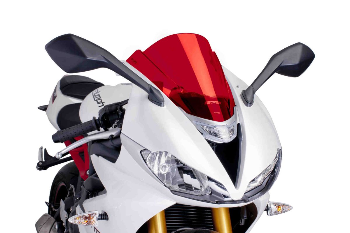 Windscreen PUIG RACING 6498R crven