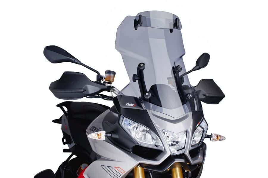 Windscreen PUIG TOURING WITH VISOR 6502H smoke for APRILIA Caponord 1200 2013-2016