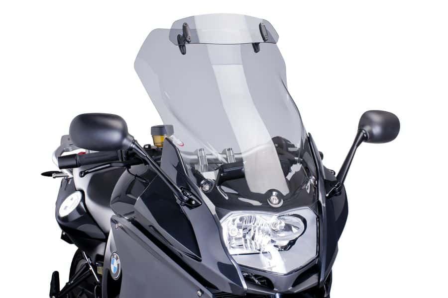 Windscreen PUIG TOURING WITH VISOR 6503H smoke for BMW F 800 GT 2013-2018