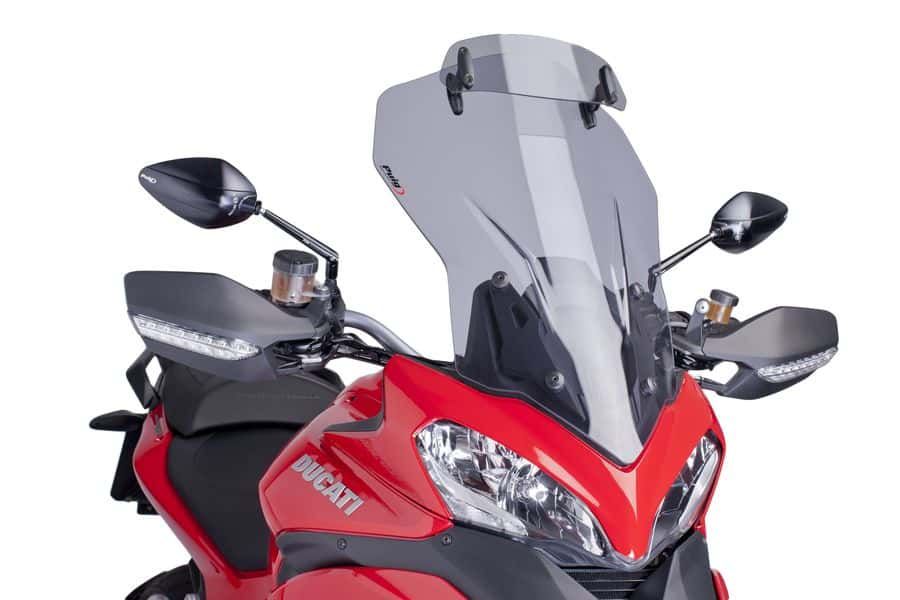 Windscreen PUIG TOURING WITH VISOR 6505H smoke