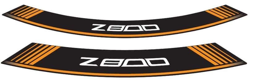 Rim strip PUIG Z800 6561T orange set of 8 rim strips