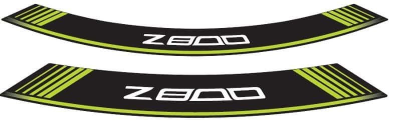 Rim strip PUIG Z800 6561V green set of 8 rim strips