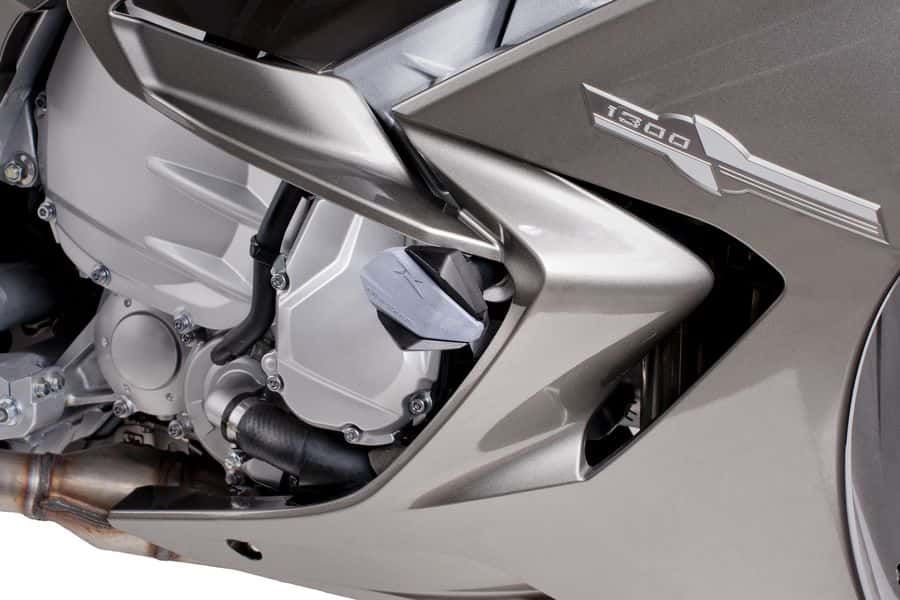 Frame sliders PUIG R12 6572N black with grey rubber