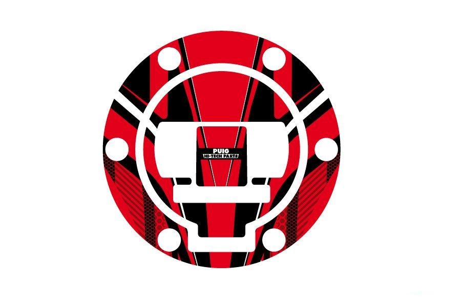 Fuel cap cover PUIG RADIKAL 6825R crven