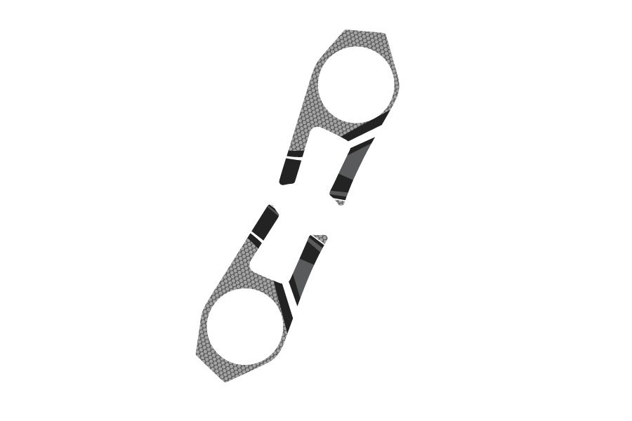 Yoke protector PUIG RADIKAL 6948U grey for KAWASAKI ZX-6R 600 Ninja (>2007) 2009-2016