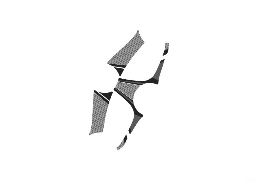 Yoke protector PUIG RADIKAL 6985U grey