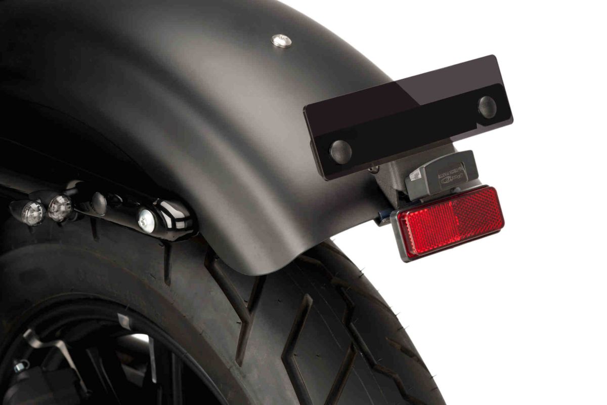 Adjustable license support PUIG 6993N Crni