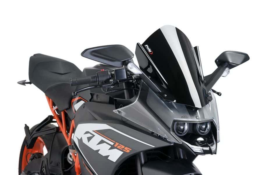 Windscreen PUIG RACING 7004N Crni