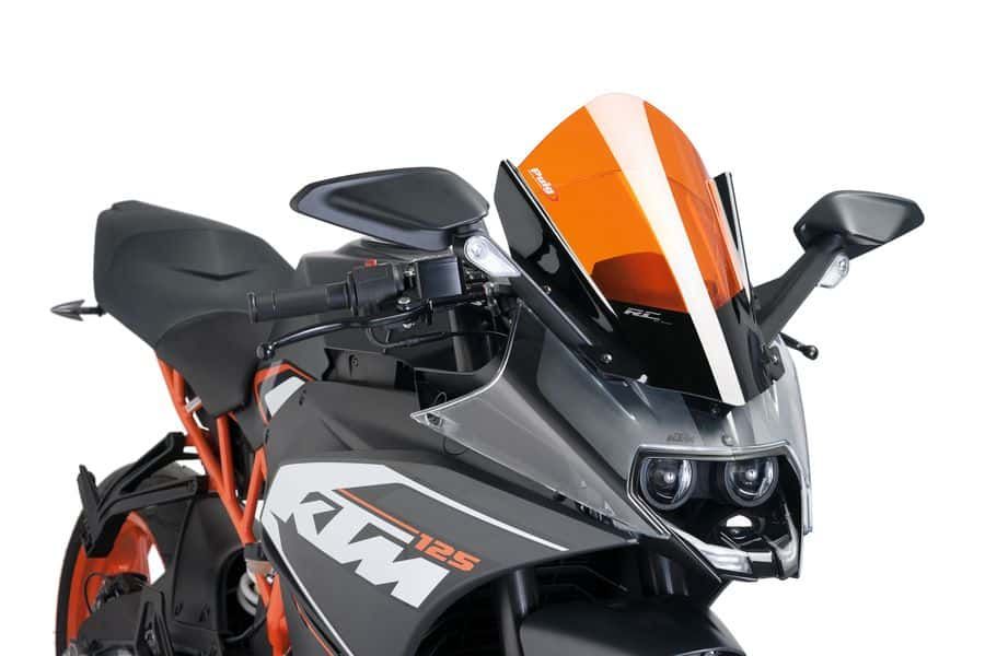 Windscreen PUIG RACING 7004T orange