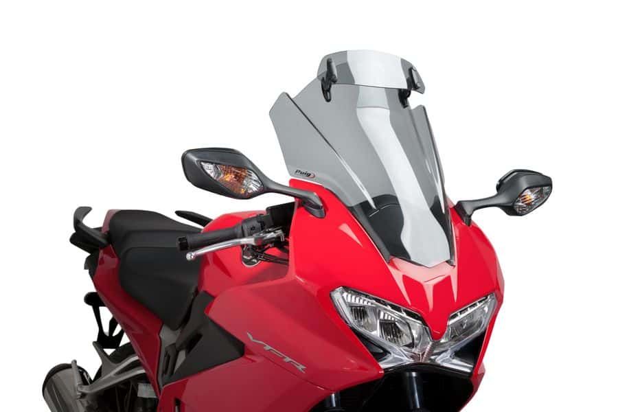 Windscreen PUIG TOURING WITH VISOR 7008H smoke for HONDA VFR 800 (ABS) 2014-2019