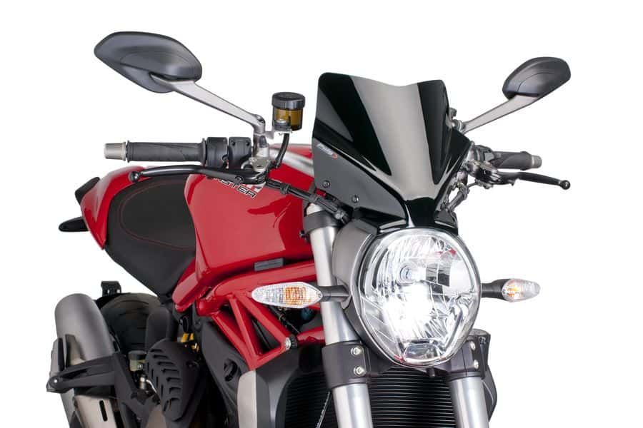 Windshield PUIG NEW. GEN SPORT 7013N Crni