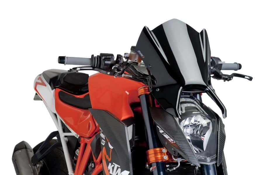 Windshield PUIG NEW GEN. SPORT 7014N Crni