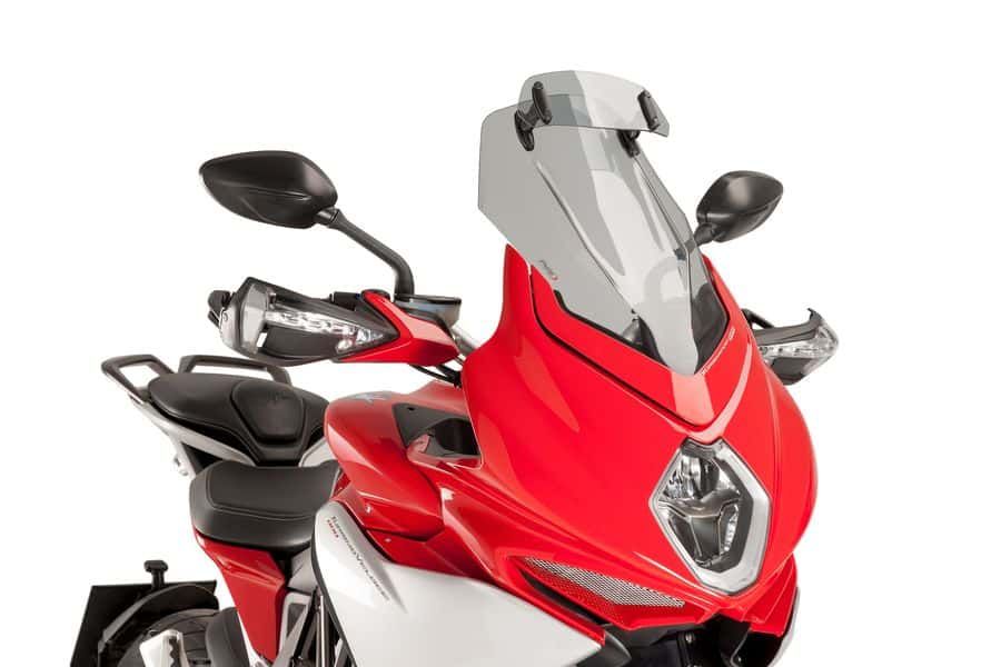 Windscreen PUIG TOURING WITH VISOR 7018H smoke for MV AGUSTA Turismo Veloce 800 2014-2019